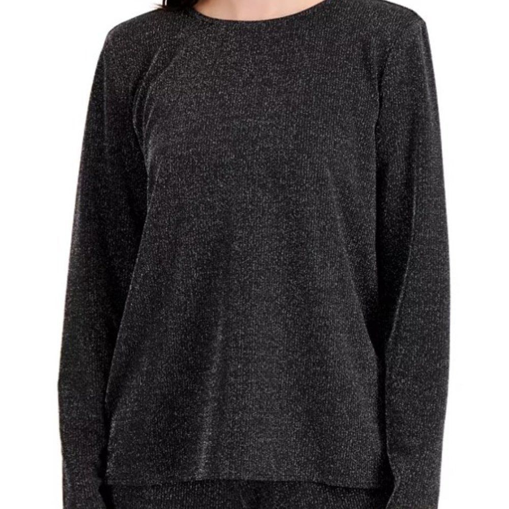 Alfani Shine Winter Whites Metallic Top NWT PXL